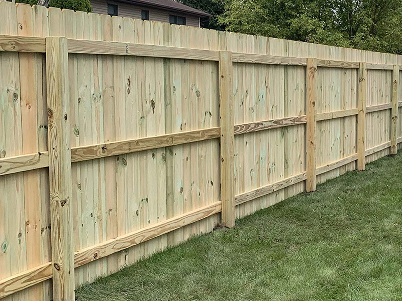 wood fence Kouts Indiana